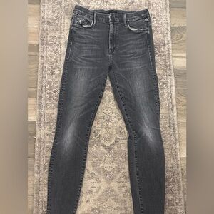 Mother Grey High Waisted Looker Ankle Night Hawk Jeans Sz.28